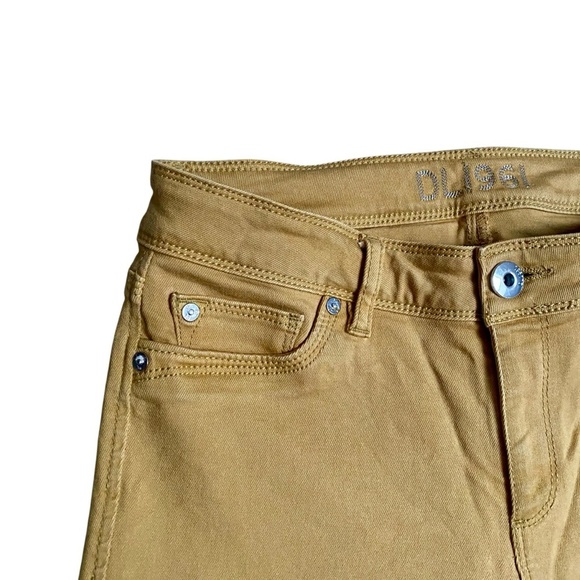 DL1961 Sunflower Yellow Midrise Skinny Ankle Jeans Size 28 - Picture 6 of 14